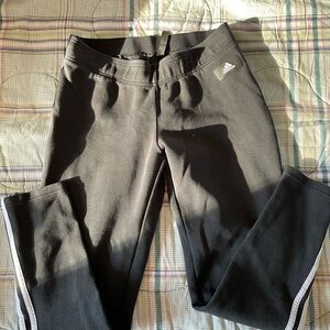 Adidas Black Sweatpants with White Stripes